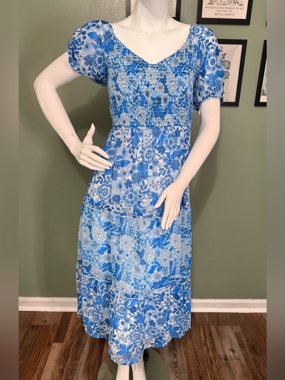 Sincerely Jules Blue Floral Maxi Dress